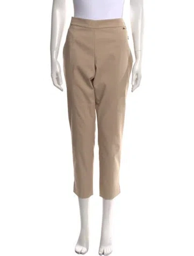 Pre-owned Tory Burch Straight Leg Pants In Neutral