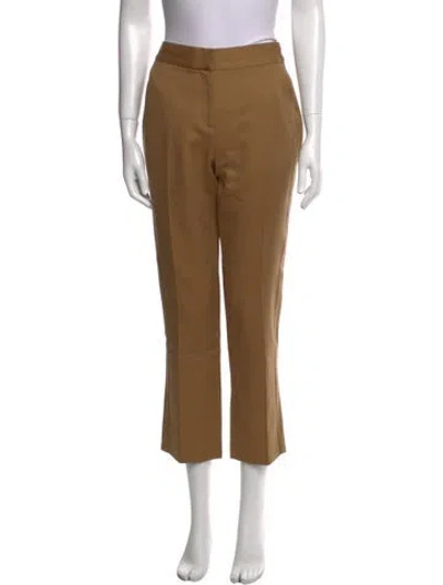 Pre-owned Tory Burch Straight Leg Pants In Neutral