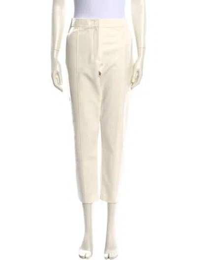 Pre-owned Tory Burch Straight Leg Pants In Neutral