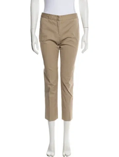 Pre-owned Tory Burch Straight Leg Pants In Neutral