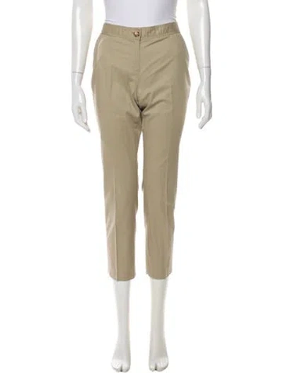 Pre-owned Tory Burch Straight Leg Pants In Neutral