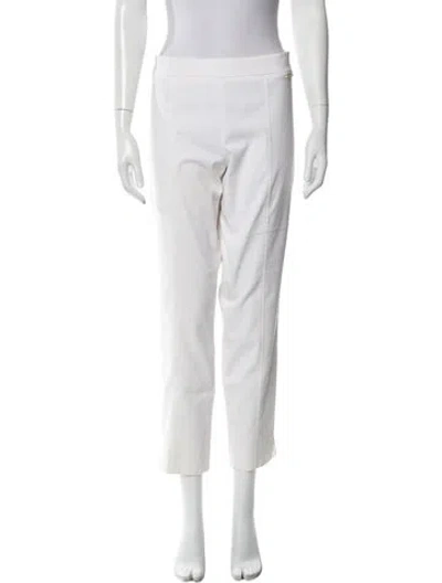 Pre-owned Tory Burch Straight Leg Pants In Neutral