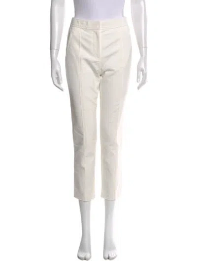 Pre-owned Tory Burch Straight Leg Pants In Neutral