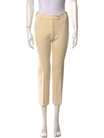 Pre-owned Tory Burch Straight Leg Pants In Neutral