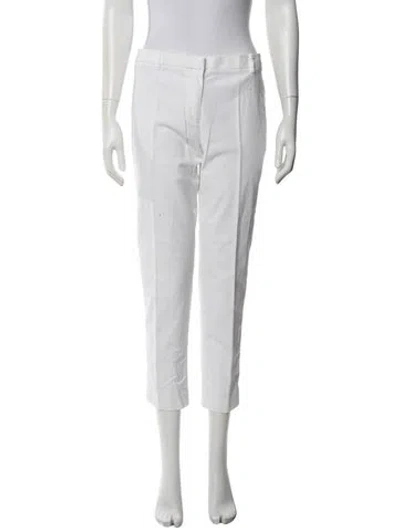 Pre-owned Tory Burch Straight Leg Pants In Neutral