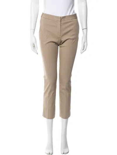Pre-owned Tory Burch Straight Leg Pants In Neutral