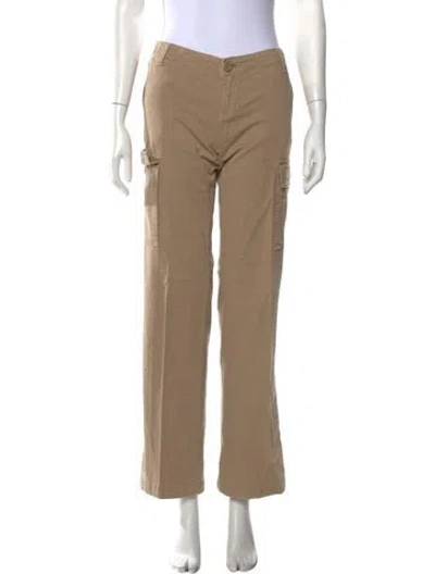 Pre-owned Tory Burch Straight Leg Pants In Neutral