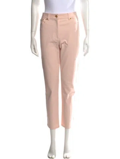 Pre-owned Tory Burch Straight Leg Pants In Neutral
