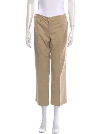 Pre-owned Tory Burch Straight Leg Pants In Neutrals