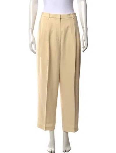 Pre-owned Tory Burch Straight Leg Pants In Neutrals