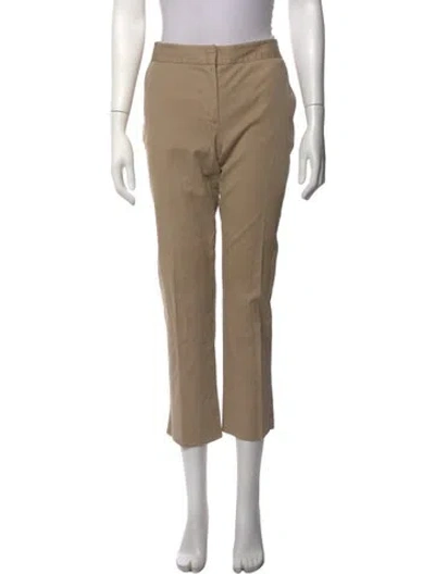 Pre-owned Tory Burch Straight Leg Pants In Neutrals