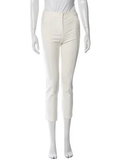 Pre-owned Tory Burch Straight Leg Pants In Neutrals