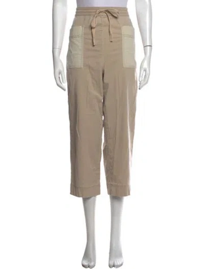 Pre-owned Tory Burch Straight Leg Pants In Neutrals