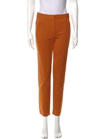Pre-owned Tory Burch Straight Leg Pants In Orange