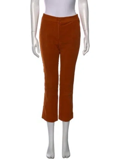 Pre-owned Tory Burch Straight Leg Pants In Orange