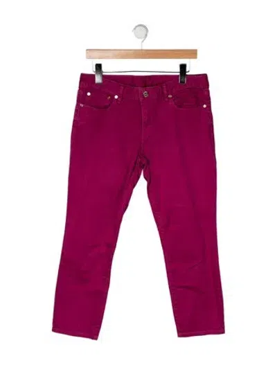 Pre-owned Tory Burch Straight Leg Pants In Pink