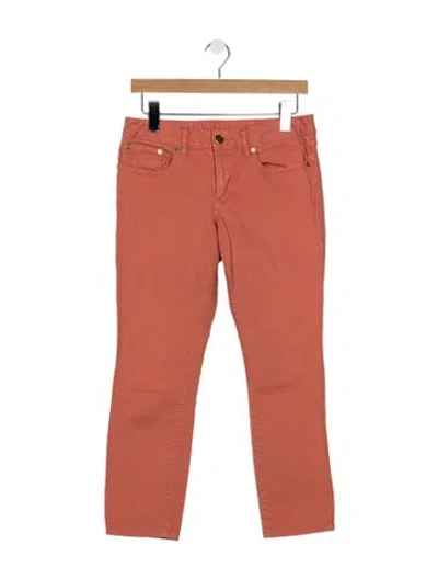 Pre-owned Tory Burch Straight Leg Pants In Pink