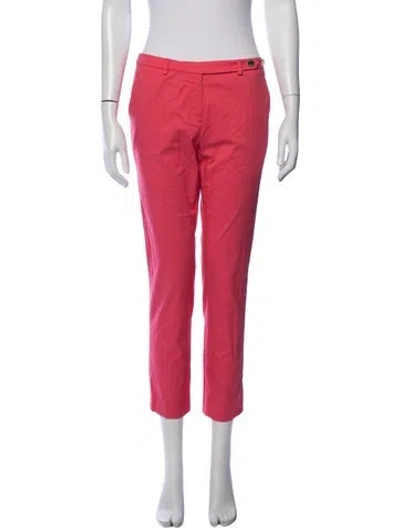 Pre-owned Tory Burch Straight Leg Pants In Pink