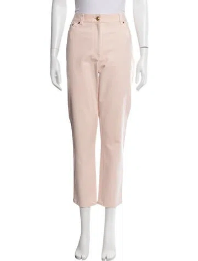 Pre-owned Tory Burch Straight Leg Pants In Pink