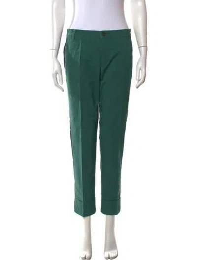 Pre-owned Tory Burch Straight Leg Pants W/ Tags In Green