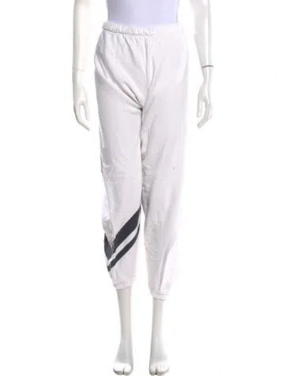 Pre-owned Tory Burch Straight Leg Pants In White