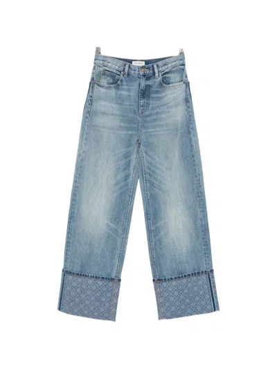 Tory Burch Straight-leg Jeans In Blue