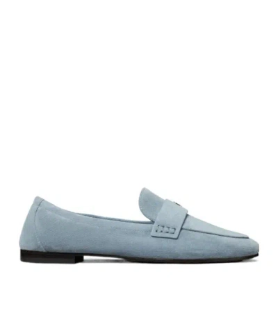 Tory Burch Strap Detail Ballet Loafer In Blue