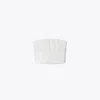 Tory Burch Strapless Sequins Mesh Top In White