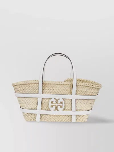 Tory Burch Straw Basket Tote Bag