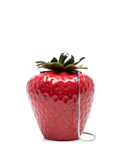 Tory Burch Strawberry Mini Bag In Red