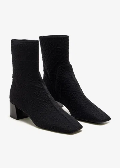 Tory Burch Stretch Ankle Boot In Black