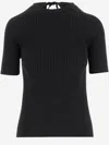 Tory Burch Stretch Cotton Blend Jersey In Black
