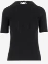 Tory Burch Stretch Cotton Blend Jersey In Black
