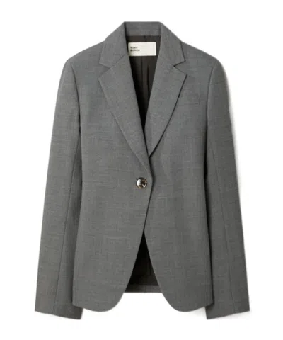 Tory Burch Stretch Flannel Suit In Gray
