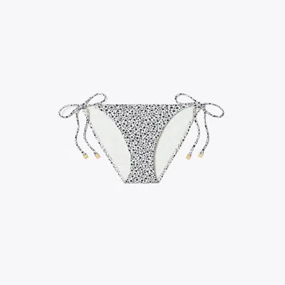 Tory Burch String Bikini Bottom In Gray