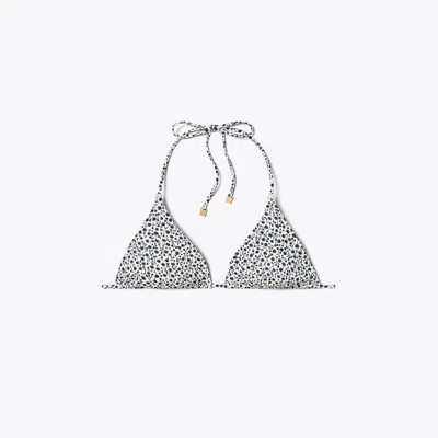 Tory Burch String Bikini Top In Gray