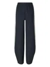 Tory Burch Stripe Japanese Jersey Sweatpant In Black