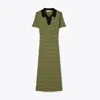 Tory Burch Stripe Knit Polo Dress