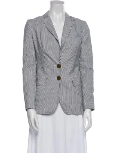 Pre-owned Tory Burch Striped Blazer In Multi