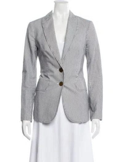 Pre-owned Tory Burch Striped Blazer In Multi