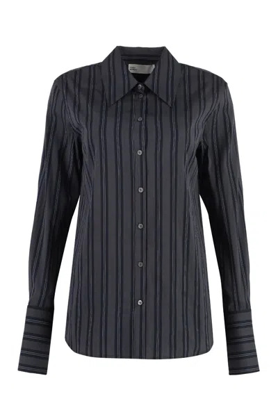 TORY BURCH STRIPED COTTON SHIRT