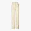 Shop Tory Burch Striped Cotton Wide-leg Pant