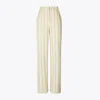 Tory Burch Striped Cotton Wide-leg Pant In Multi