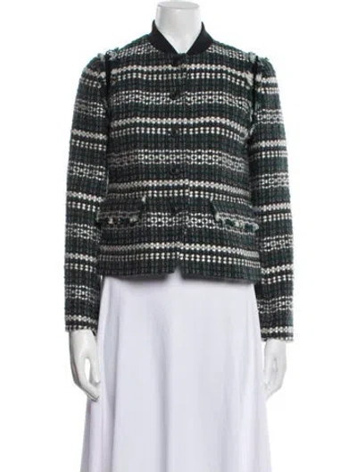 Pre-owned Tory Burch Striped Jacket In Multi