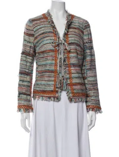 Pre-owned Tory Burch Striped Jacket In Multicolor