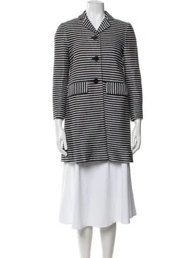 Pre-owned Tory Burch Striped Jacket In Neutrals