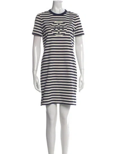 Pre-owned Tory Burch Striped Knee-length Dress W/ Tags In Multi
