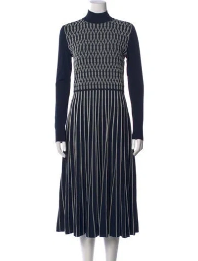 Pre-owned Tory Burch Striped Midi Length Dress In Multi