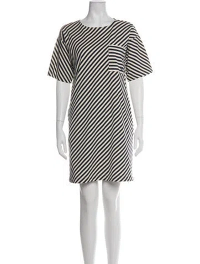 Pre-owned Tory Burch Striped Mini Dress