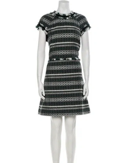 Pre-owned Tory Burch Striped Mini Dress In Multi